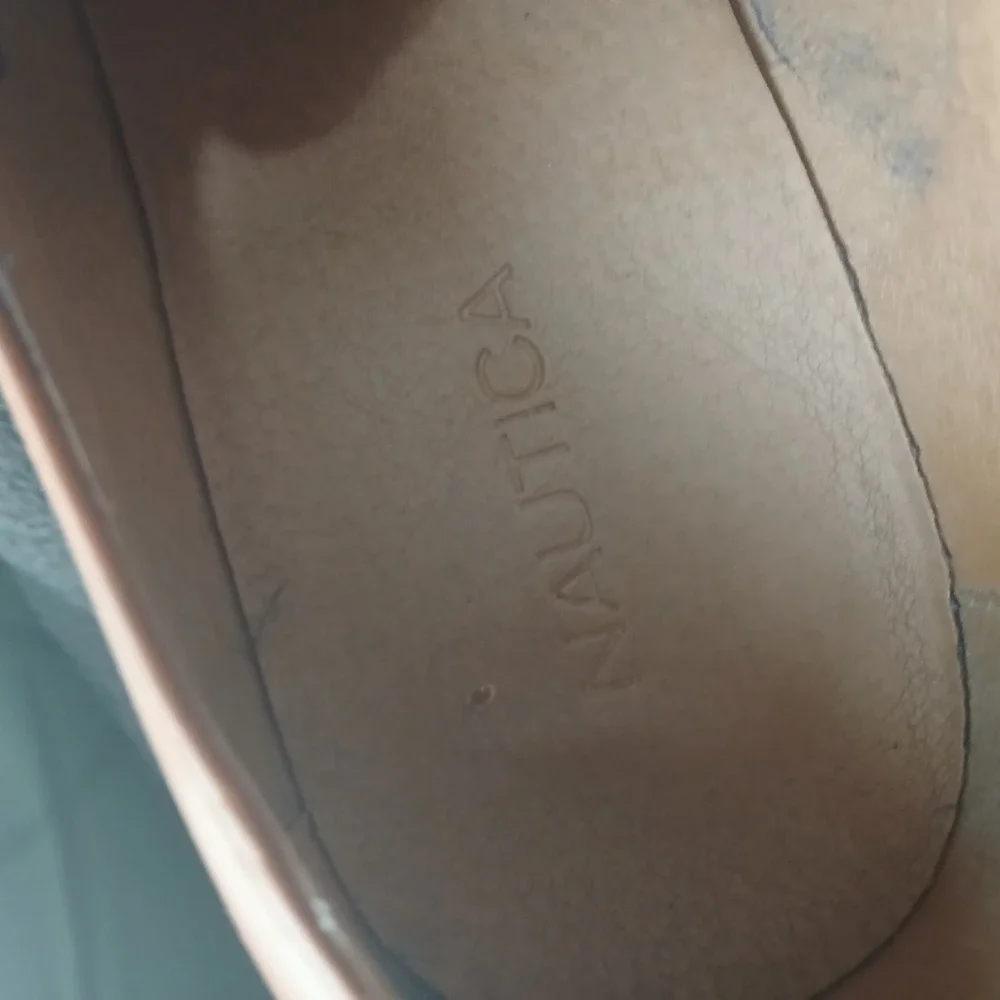Nautica Harbor Derby Shoes 10.5 Brown Cognac Lace Up Dress Business Casual